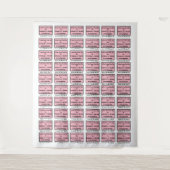 Pink im Weißen Haus, Trump - Foto im Hintergrund Wandteppich (Vorderseite)