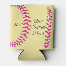 Pink Imitate Glitzer Softball Sticks Dosenkühler