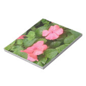 Pink Impatids Blume Editor Notizblock (Rotiert)