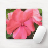 Pink Impatiens Blume Macro Mousepad (Mit Mouse)