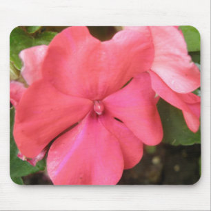 Pink Impatiens Blume Macro Mousepad