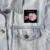 Pink Impatiens Happy Oaster Button (Beispiel)