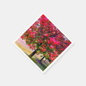 Pink impressionistisch Autumn Leaves Serviette (Ecke)