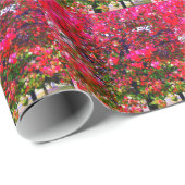 Pink impressionistisch Herbst Blätter Bäume Geschenkpapier (Rolleneckpunkt)