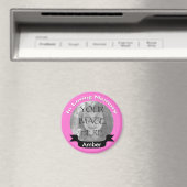 Pink in Love Memory Foto Magnet (In Situ (Geschirrspüler))