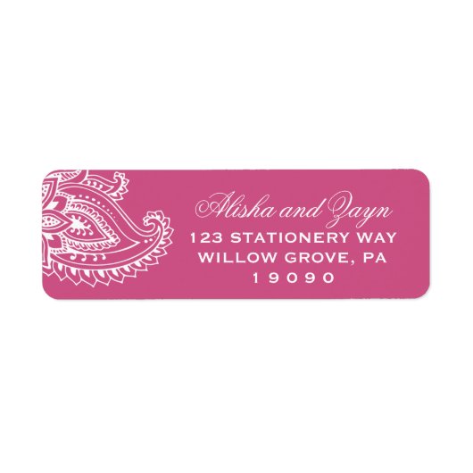 Pink Indian Paisley Wedding (Vorne)