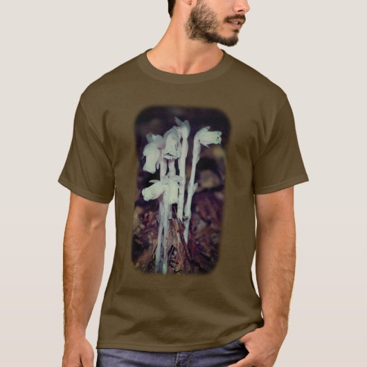 Pink Indian Pipe Wildblume Nature T-Shirt (Vorderseite)