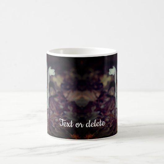 Pink Indian Pipe Wildflower Personalized Kaffeetasse (Mittel)