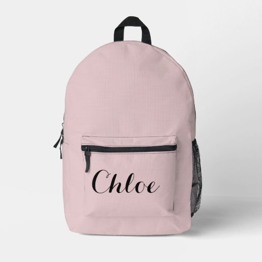 PINK-INDIVIDUELLE NAME-BACKPACK BEDRUCKTER RUCKSACK (Vorderseite)