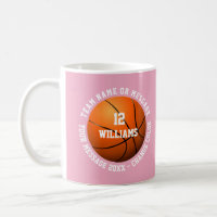 Pink Individuelle Name Number Team Basketball