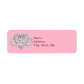Pink Infinity Herd Address Labels (Vorne)