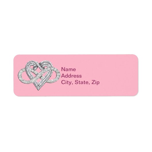 Pink Infinity Herd Address Labels (Vorne)