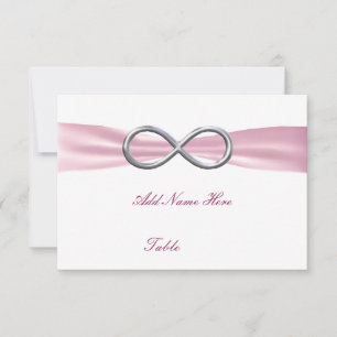 Pink Infinity Hochzeit Tischplatzkarte Einladung