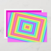 Pink Infinity Post Card Postkarte (Vorne/Hinten)