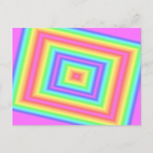 Pink Infinity Post Card Postkarte (Vorderseite)