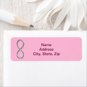 Pink Infinity Wedding Address Labels (Insitu)