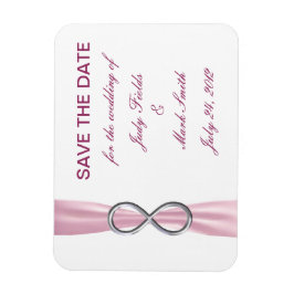 Pink Infinity Wedding Save the Date Magnet