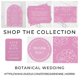 Pink Initials Wedding Napkin Serviette