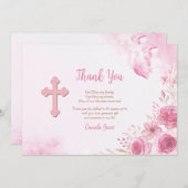 Pink Inspiration Danke Karte (Vorne/Hinten)