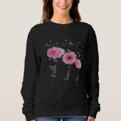 "Pink Inspiration Frauen Brustkrebs Bewusstsein Sweatshirt (Vorderseite)
