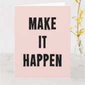 Pink inspirierend machen es möglich karte (Gelbe Blume)