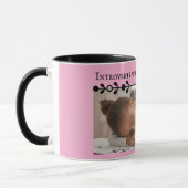 Pink Introvert Meme Tasse (Links)