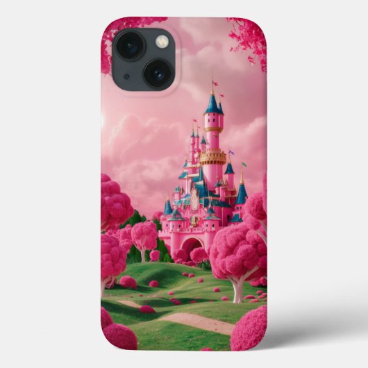 Pink iPhone 13 Fall mit Lego Style Case-Mate iPhone Hülle (Rückseite)