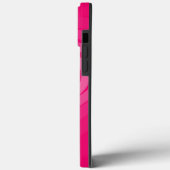 Pink iPhone Case Geschenk mit Herz-Individuelle Na (Rückseite / Links)