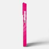 Pink iPhone Case mit Herz und Individuelle Name (Rückseite / Links)