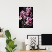 Pink Ire Blume Art Print Poster (Heimbüro)