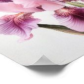 Pink Ire Blume Art Print Poster (Ecke)