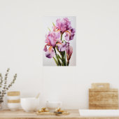 Pink Ire Blume Art Print Poster (Küche)