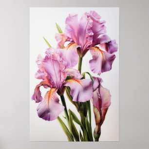 Pink Ire Blume Art Print Poster
