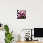 Pink Ire Blume Art Print Poster (Heimbüro)