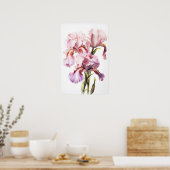 Pink Ire Blume Art Print Poster (Küche)