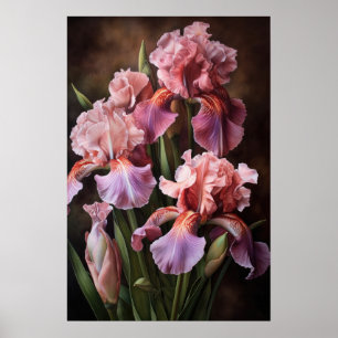 Pink Ire Blume Art Print Poster