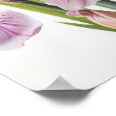Pink Ire Blume Art Print Poster (Ecke)