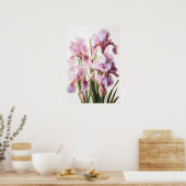 Pink Ire Blume Art Print Poster (Küche)