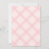 Pink Irgendein sonniges Blumenmädchen 1. Geburtsta Einladung (Rückseite)