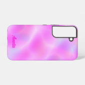 Pink Iridescent Personalisiert Samsung Galaxy Fall Hülle (Rückseite (Horizontal))