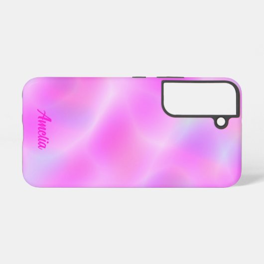 Pink Iridescent Personalisiert Samsung Galaxy Fall Samsung Galaxy Hülle (Rückseite (Horizontal))