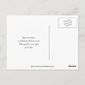 Pink Iris Abstrakt Floral Vielen Dank Postcard Postkarte (Rückseite)