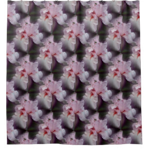 Pink Iris Blume Pattern Duschvorhang