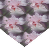 Pink Iris Blume Pattern Kurzer Tischläufer (Ecke)