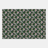 Pink Iris Energies Abstrakte Blumenkunst Geschenkpapier Set (Vorderseite 3)