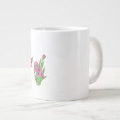 Pink Iris Jumbo-Tasse (Vorderseite Rechts)