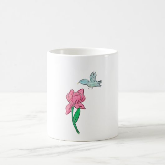 Pink Iris Kaffeetasse (Mittel)