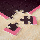 Pink Iris Liebe Puzzle (Seite)
