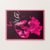 Pink Iris Liebe Puzzle (Horizontal)