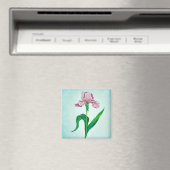 Pink-Iris-Magnet Magnet (In Situ (Geschirrspüler))
